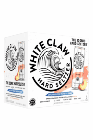 White Claw Peach Seltzer - White Claw Peach Seltzer 6-pack
