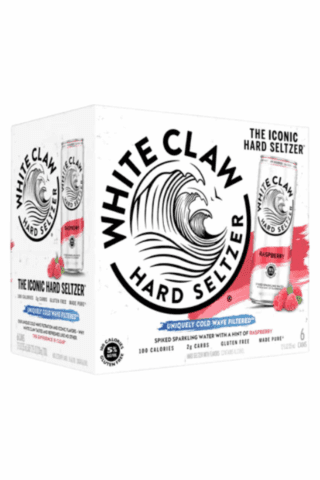 White Claw Raspberry Seltzer - 6 Pack
