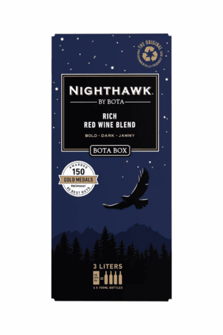 Bota Box 3l Nighthawk Black Red Blend - 3l